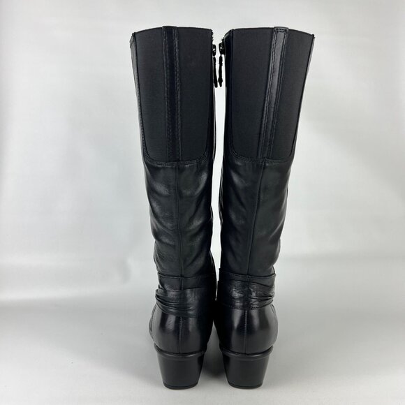 Clarks Black Heeled Boots - Picture 4 of 16